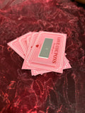 Coupons à gratter